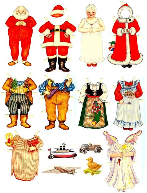 paper doll christmas|vintage christmas paper dolls.